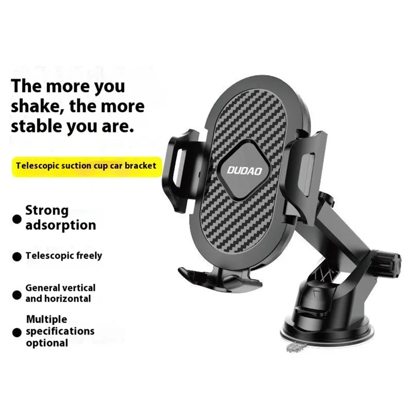 DUDAO F2s Extendable Arm Car Suction Cup Mount Mobile Phone Holder Bracket for Windshield Dashboard