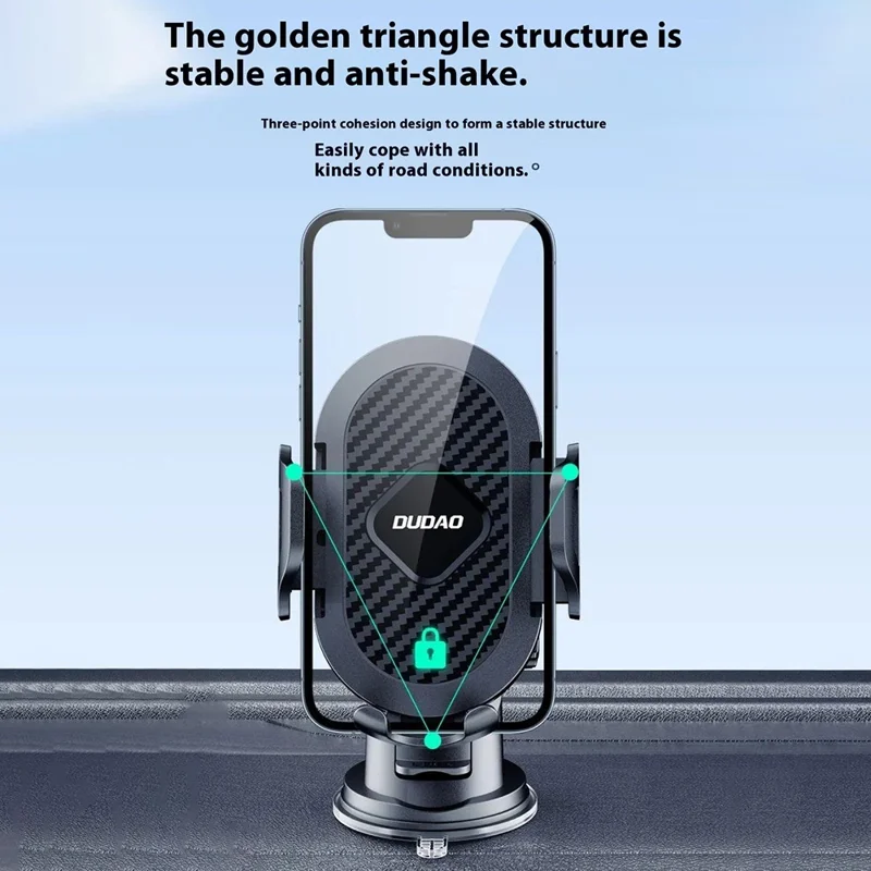 DUDAO F2s Extendable Arm Car Suction Cup Mount Mobile Phone Holder Bracket for Windshield Dashboard