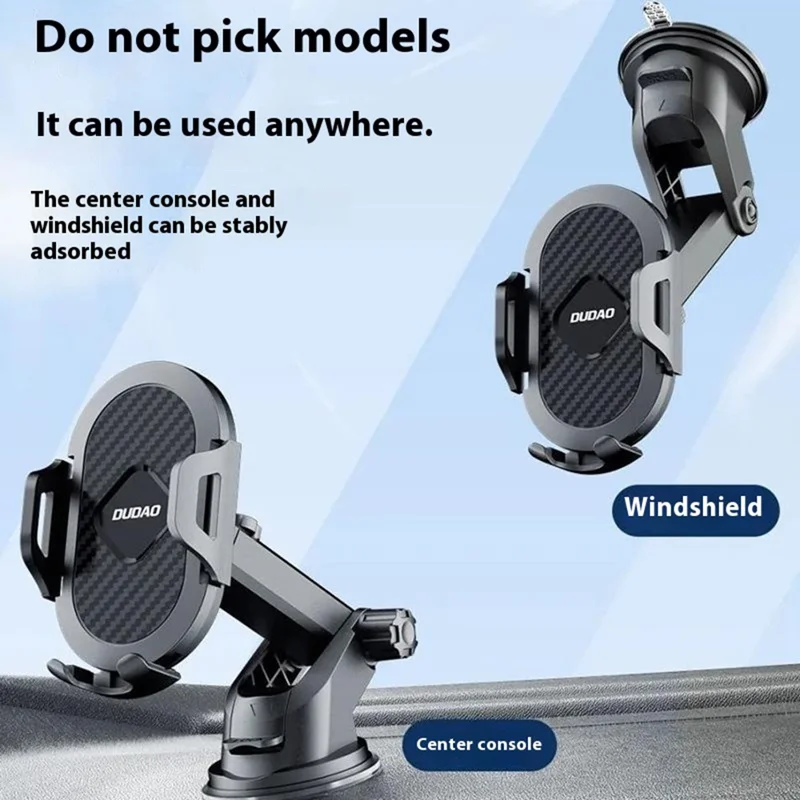 DUDAO F2s Extendable Arm Car Suction Cup Mount Mobile Phone Holder Bracket for Windshield Dashboard
