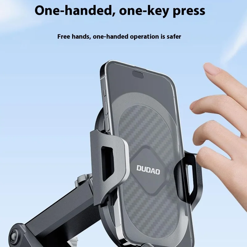 DUDAO F2s Extendable Arm Car Suction Cup Mount Mobile Phone Holder Bracket for Windshield Dashboard
