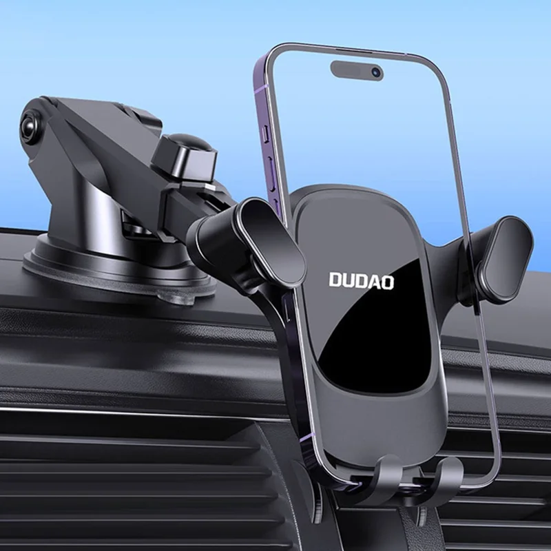 DUDAO F5Pro+ Nano Suction Cup Mount Anti-Shake Triangular Car Phone Holder Bracket