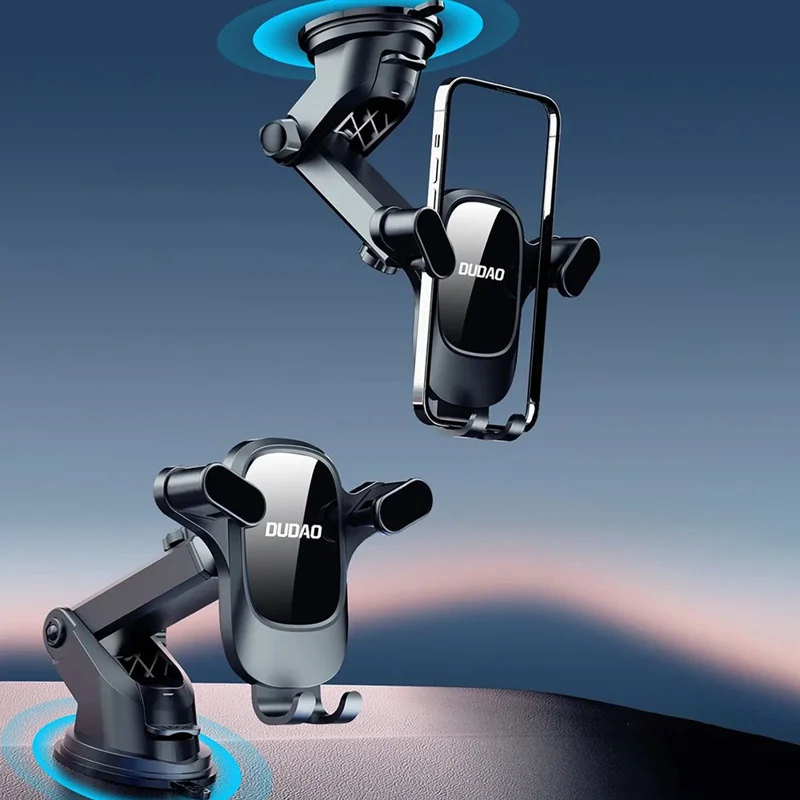 DUDAO F5Pro+ Nano Suction Cup Mount Anti-Shake Triangular Car Phone Holder Bracket