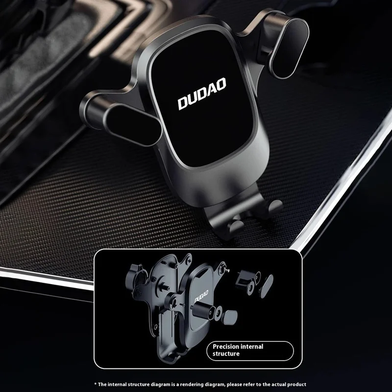 DUDAO F5Pro+ Nano Suction Cup Mount Anti-Shake Triangular Car Phone Holder Bracket