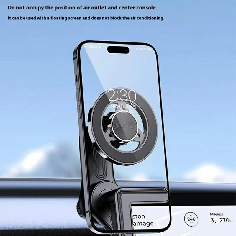 Support de fixation compatible avec le support de téléphone MagSafe pour Tesla Model Y / 3