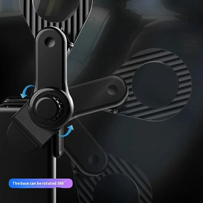 Support de téléphone magnétique 158D pour Tesla Model Y / 3, avec rotation à 360 degrés.
