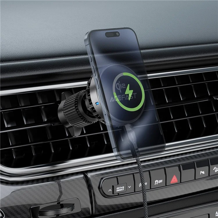 ACEFAST D40 Qi2 Magnetic Wireless Car Charger Ice Cooling Air Vent Mount Phone Holder