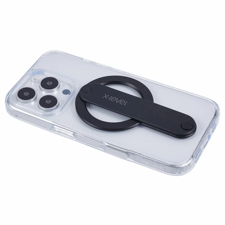 X-LEVEL Magnetic Ring Holder for Cell Phone Back Kickstand with Finger Strap