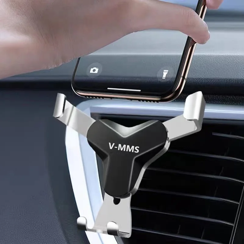 V-MMS Kfz-Luftauslass-Halterung Schwerkraft-Handyhalter Y-Form Luftauslass Handyhalterung - Schwarz