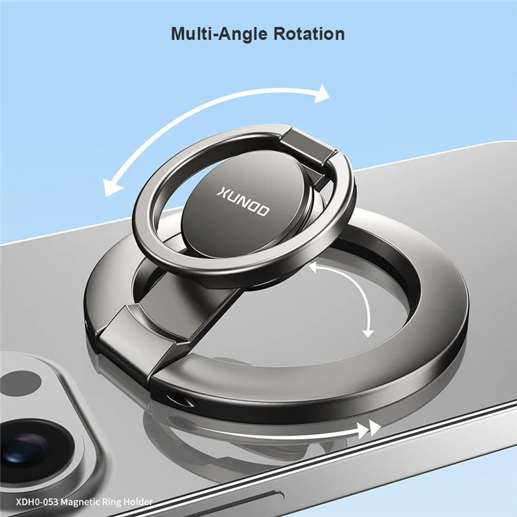 XUNDD XDHO-053 Magnetic Ring Holder Cell Phone Back Kickstand with Multi Angle Rotatable