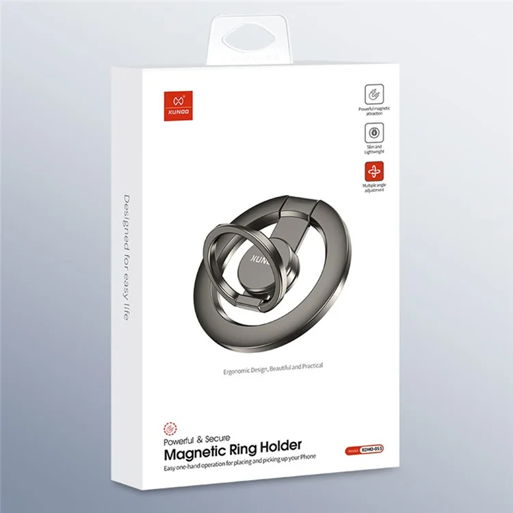 XUNDD XDHO-053 Magnetic Ring Holder Cell Phone Back Kickstand with Multi Angle Rotatable