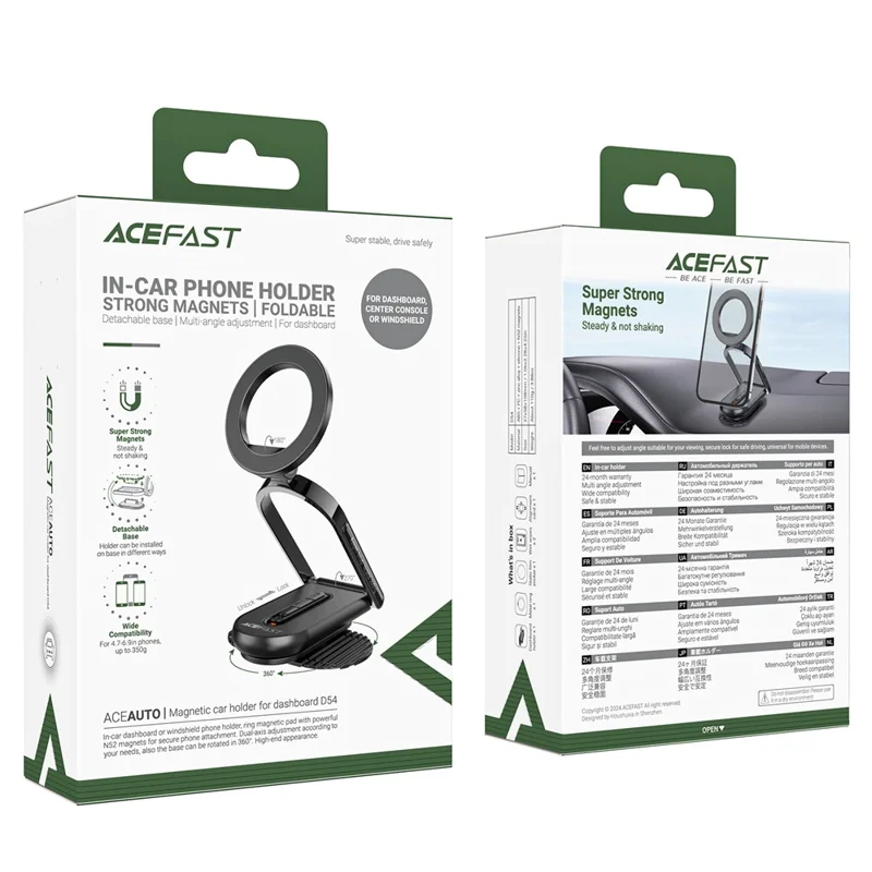 ACEFAST D54 Magnetic Car Mount Holder 360 Rotation Stand For Dashboard Windshield