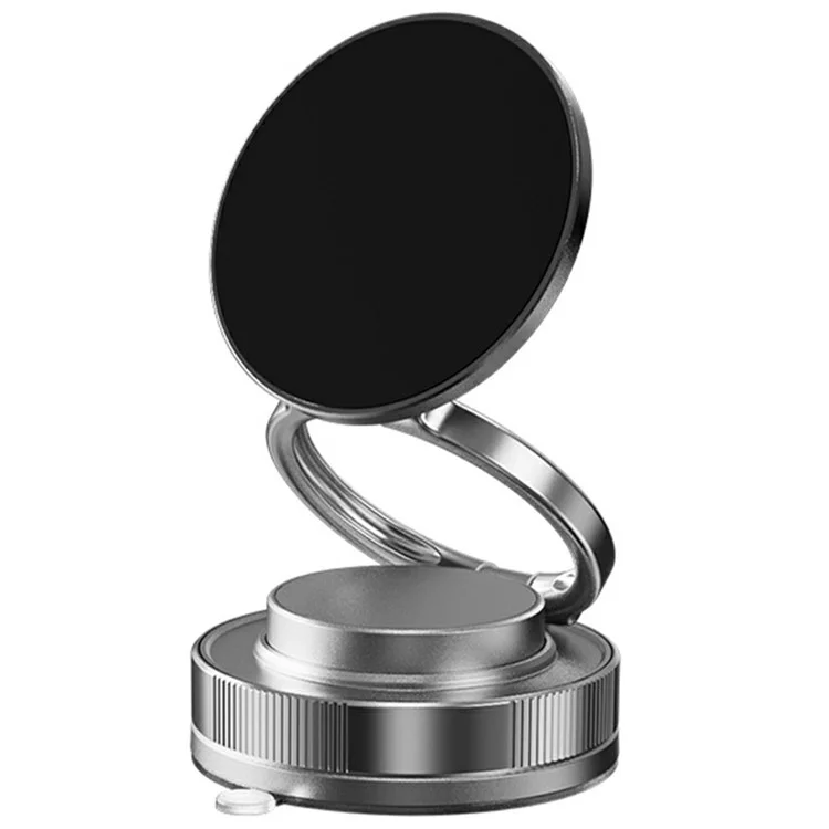 T28 Multifunctional Car Phone Holder Desktop Vacuum Suction Magnetic Stand For Vehicle  /  Home Use - Black