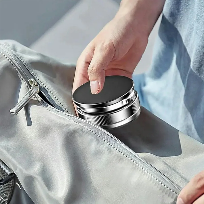 T28 Multifunctional Car Phone Holder Desktop Vacuum Suction Magnetic Stand For Vehicle  /  Home Use - White
