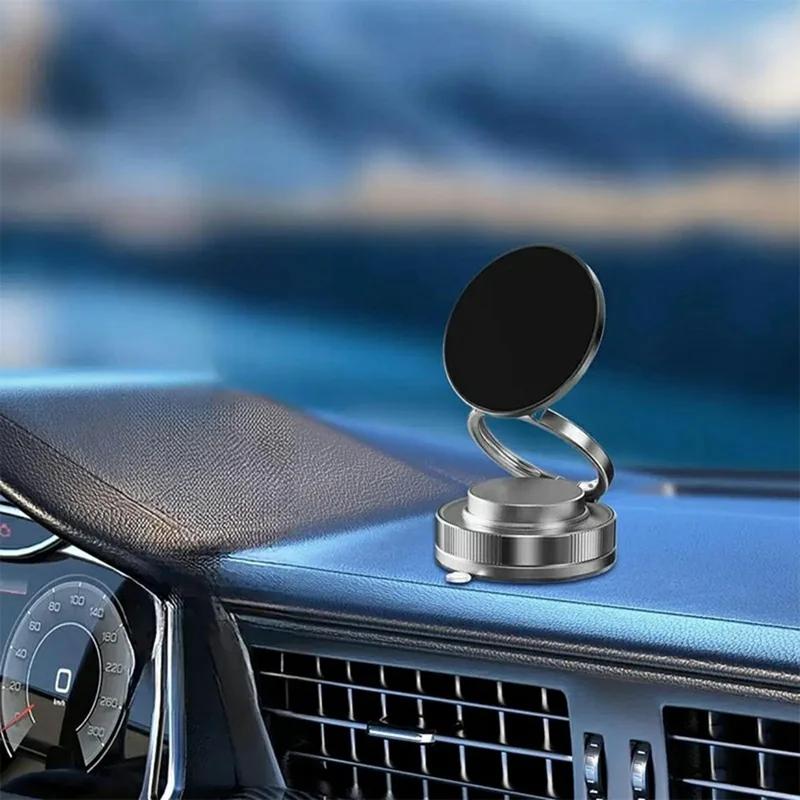 T28 Multifunctional Car Phone Holder Desktop Vacuum Suction Magnetic Stand For Vehicle  /  Home Use - White