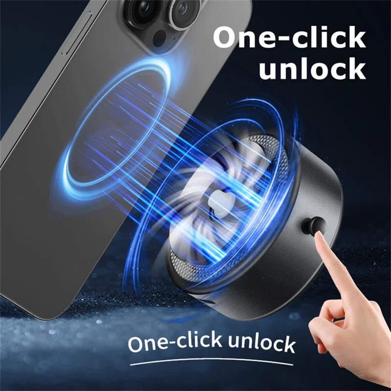 M8 Magnetic Car Phone Holder Electric Vacuum Suction Dashboard Cellphone Navigation Stand - Black