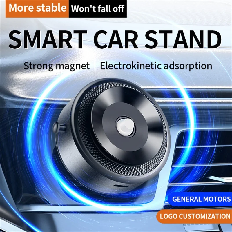 M8 Magnetic Car Phone Holder Electric Vacuum Suction Dashboard Cellphone Navigation Stand - Black