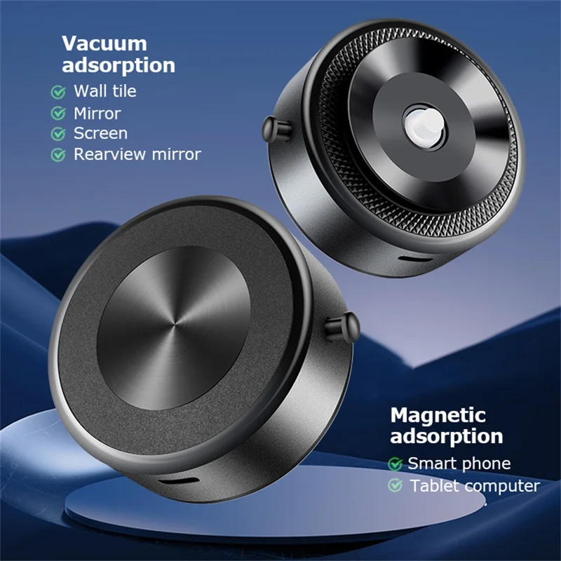 M8 Magnetic Car Phone Holder Electric Vacuum Suction Dashboard Cellphone Navigation Stand - Black