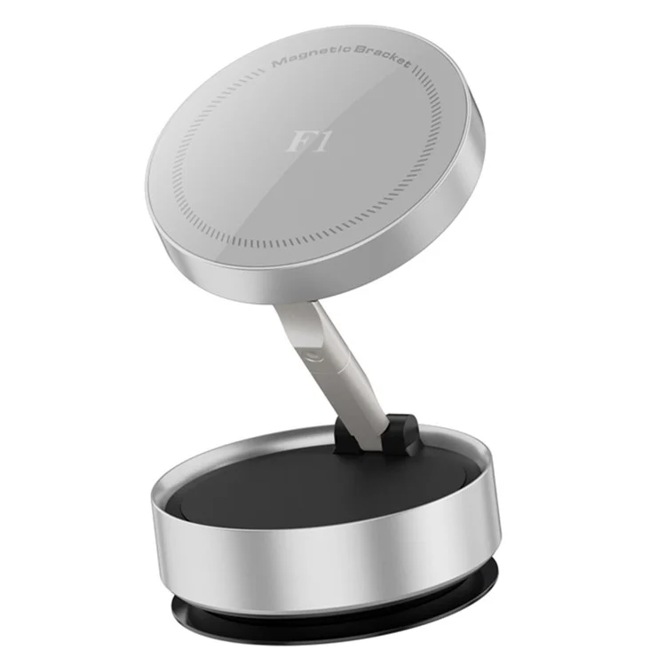 Support de téléphone universel F1 magnétique pour voiture, fixation tableau de bord avec forte adhérence pour navigation - Argent