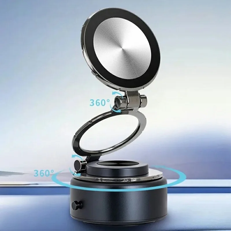 G2 Electric Vacuum Suction Magnetic Car Phone Holder Adjustable Smartphone Navigation Stand - Tarnish