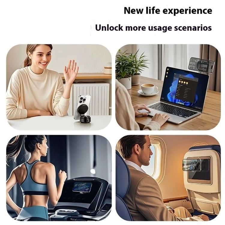ROCK RPH1011 Q16 Pro Soporte Magnético para Teléfono con Ventosa y Rotación de 360 Grados, Fuerte Adhesión