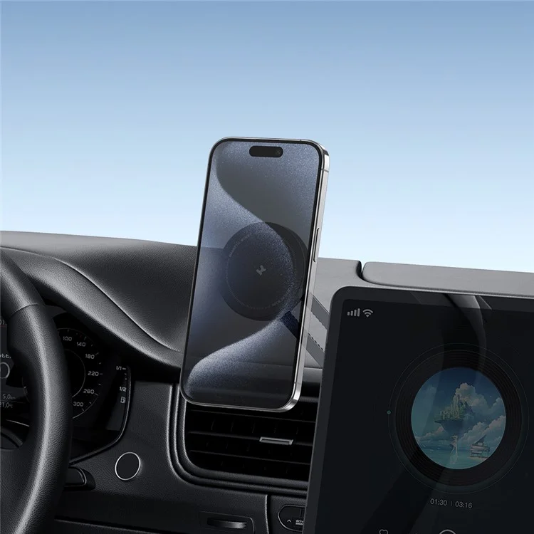 ROCK RPH1011 Q16 Pro Soporte Magnético para Teléfono con Ventosa y Rotación de 360 Grados, Fuerte Adhesión