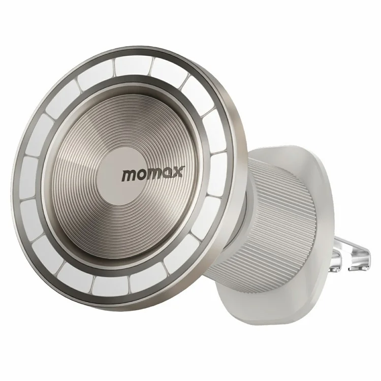 MOMAX 1-Move Relaxaire 2 In 1 Aroma Diffuser Magnetic Car Air Vent Mount Phone Holder Bracket - Titanium Gold