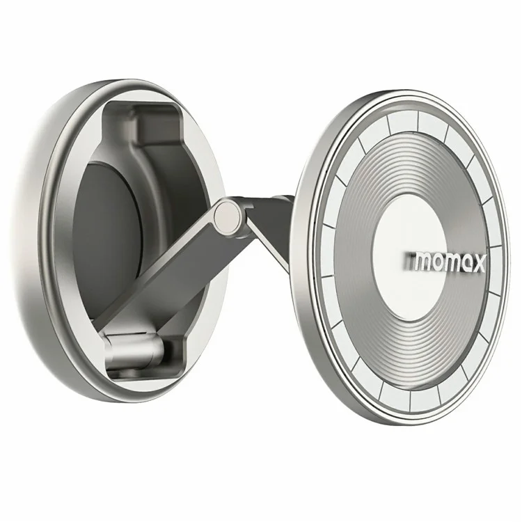 MOMAX Pac Mount Universal Transparent Magnetic Rotating Car Mount Phone Holder Foldable Bracket - Titanium Gold