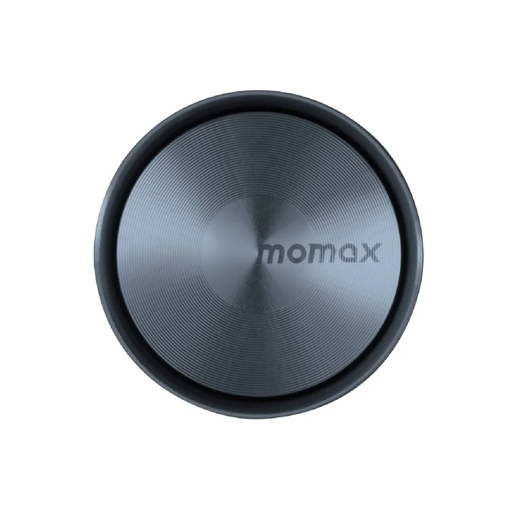MOMAX 1-Carro Relaxaire Difusor de Aromaterapia de Alumínio da Saída de Ar do Carro com 4 Almofadas de Fragrância - Cinza Escuro