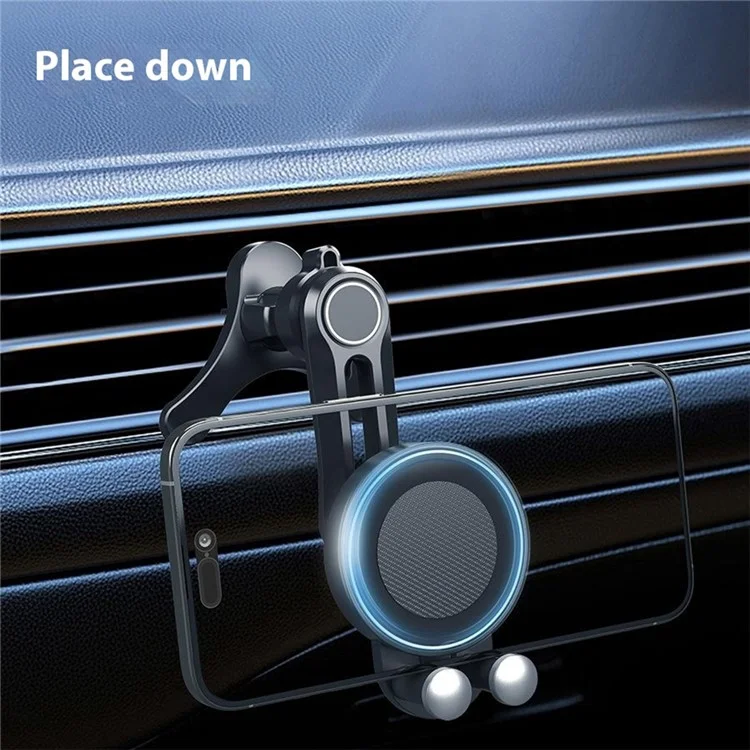 V004 Compatible with MagSafe Car Phone Holder Air Vent Mount Adjustable Angle Cellphone Bracket