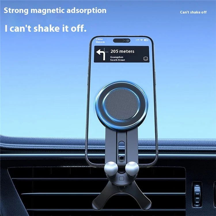 V004 Compatible with MagSafe Car Phone Holder Air Vent Mount Adjustable Angle Cellphone Bracket