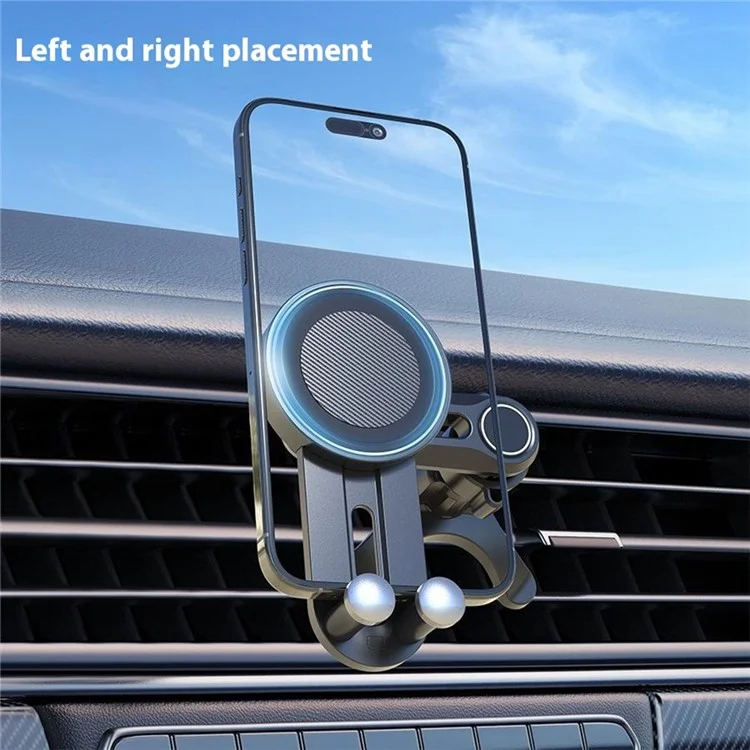 V004 Compatible with MagSafe Car Phone Holder Air Vent Mount Adjustable Angle Cellphone Bracket