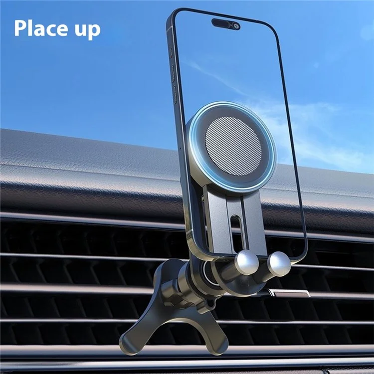 V004 Compatible with MagSafe Car Phone Holder Air Vent Mount Adjustable Angle Cellphone Bracket