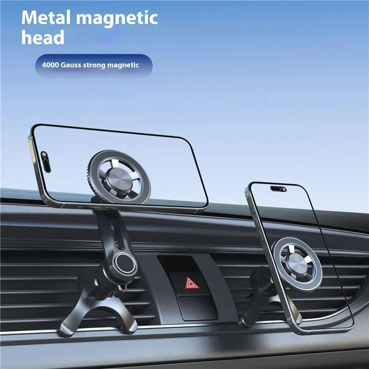 V005 Compatible with MagSafe Car Phone Mount 360 Degree Rotatable Air Vent Holder Bracket - Gear Type