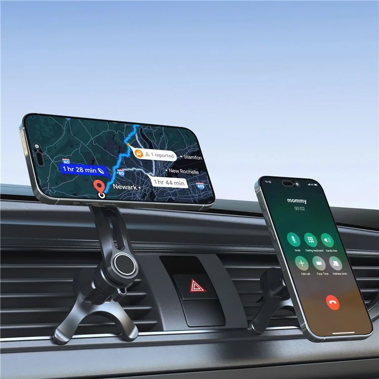 V005 Compatible with MagSafe Car Phone Mount 360 Degree Rotatable Air Vent Holder Bracket - Gear Type