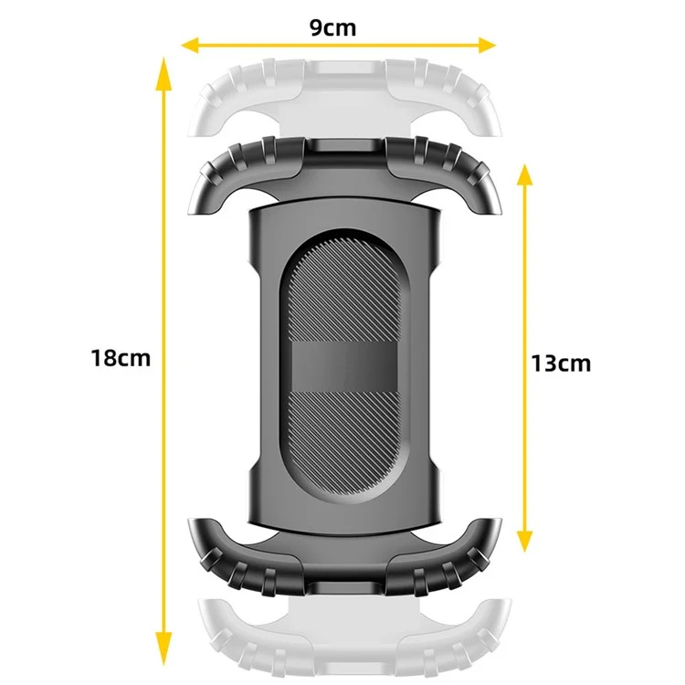 Z012 Motorcycle Bicycle Rearview Mirror Phone Mount 360 Degree Rotation Universal Cellphone Holder