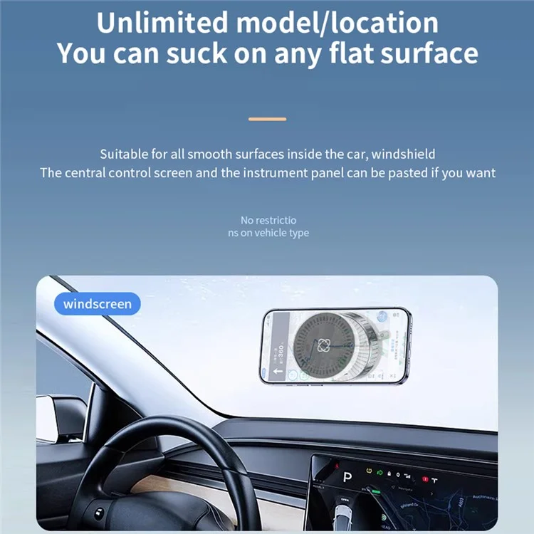 Z3 Car Phone Holder Magnetic Suction Cup Dashboard Mount Multi-Functional Navigation Stand