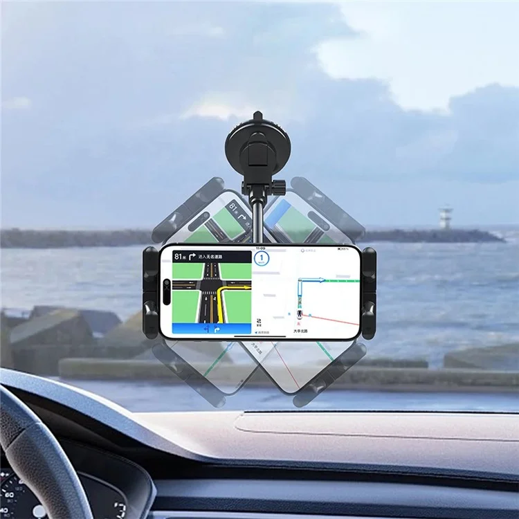 X034PAD Suction Cup Base Flexible Gooseneck Phone Holder Bracket for Car Windshield Dashboard