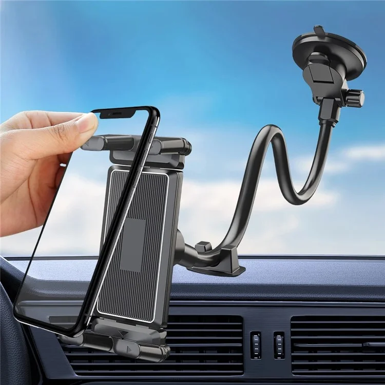 X034PAD Suction Cup Base Flexible Gooseneck Phone Holder Bracket for Car Windshield Dashboard
