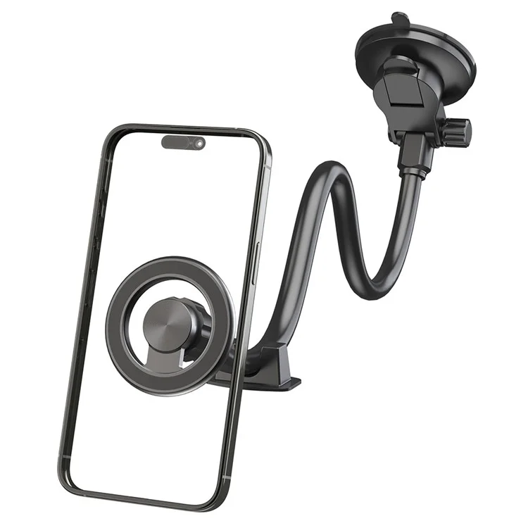 X035 Universal Car Magnetic Phone Holder Flexible Gooseneck Long Arm Suction Cup Mount Bracket