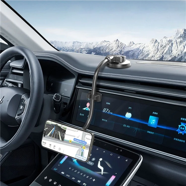 X035 Universal Car Magnetic Phone Holder Flexible Gooseneck Long Arm Suction Cup Mount Bracket