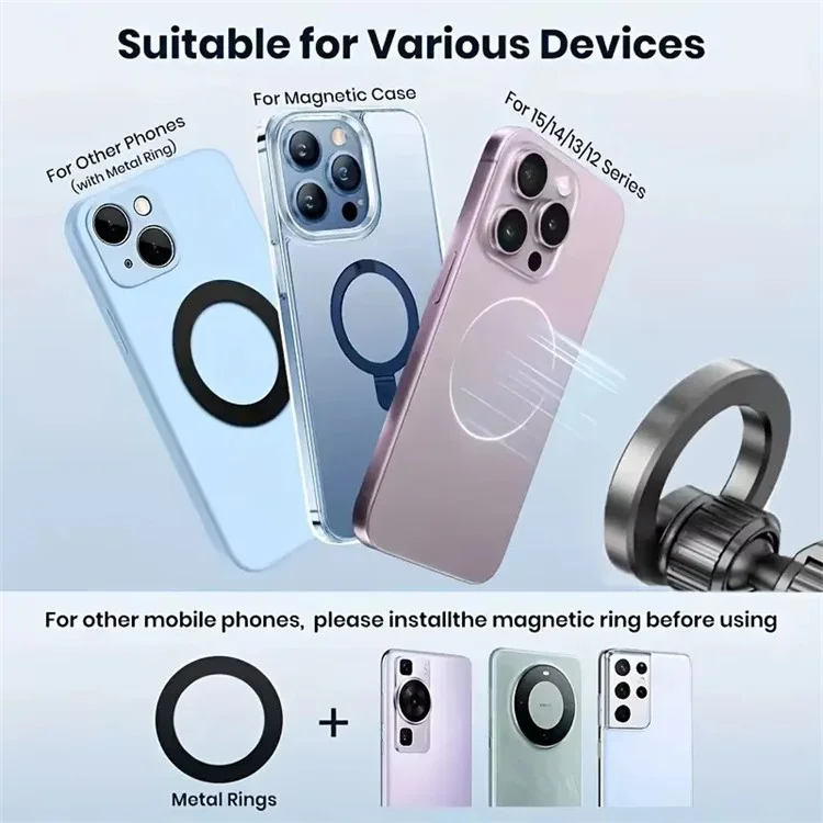 X035 Universal Car Magnetic Phone Holder Flexible Gooseneck Long Arm Suction Cup Mount Bracket