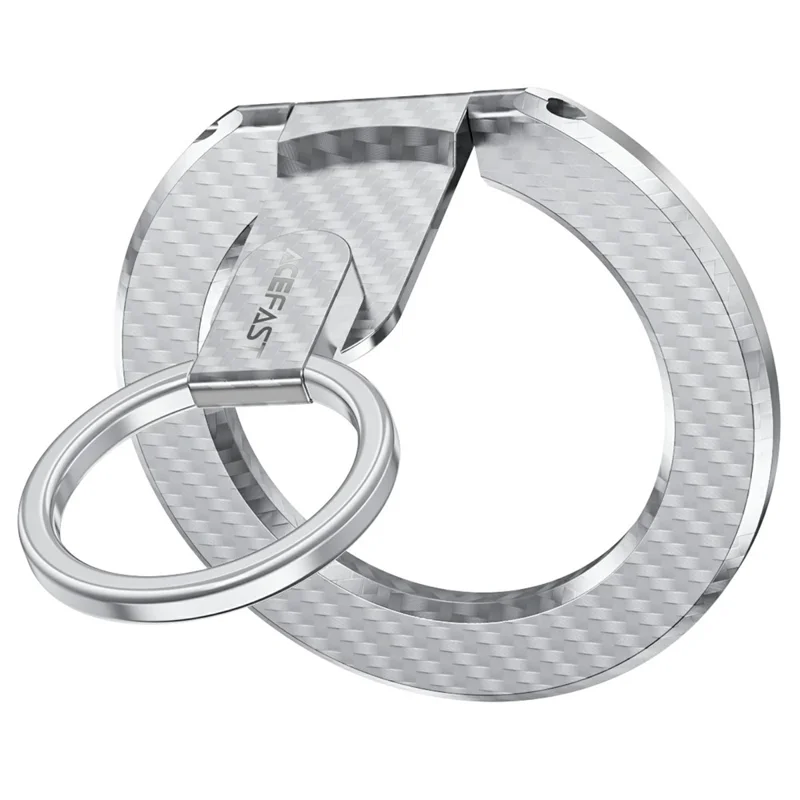 ACEFAST E25 Magnetic Ring Stand Phone Holder Aluminum Alloy 360 Degree Rotation Phone Back Kickstand - Silver