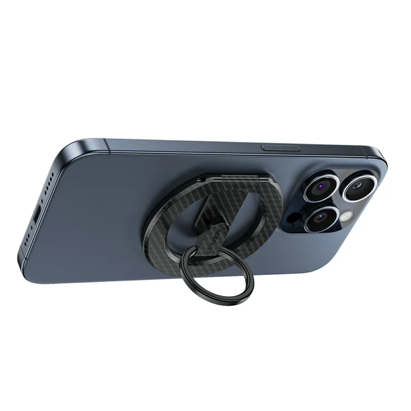 ACEFAST E25 Magnetic Ring Stand Phone Holder Aluminum Alloy 360 Degree Rotation Phone Back Kickstand - Silver