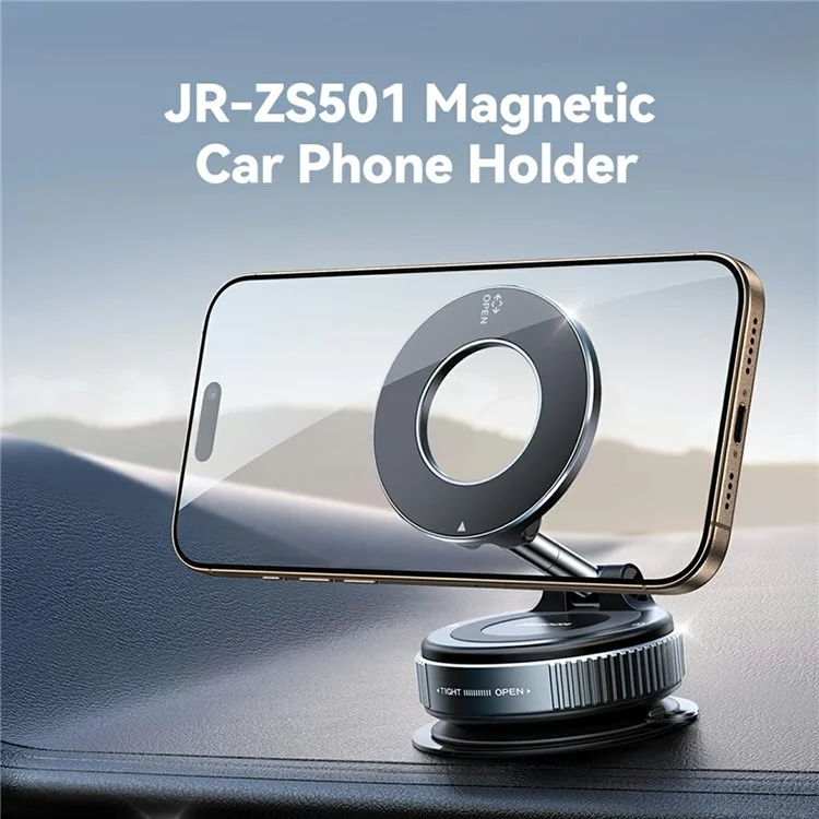 JOYROOM JR-ZS501 Mechanical Foldable Car Mount Suction Cup Magnetic Phone Holder Bracket