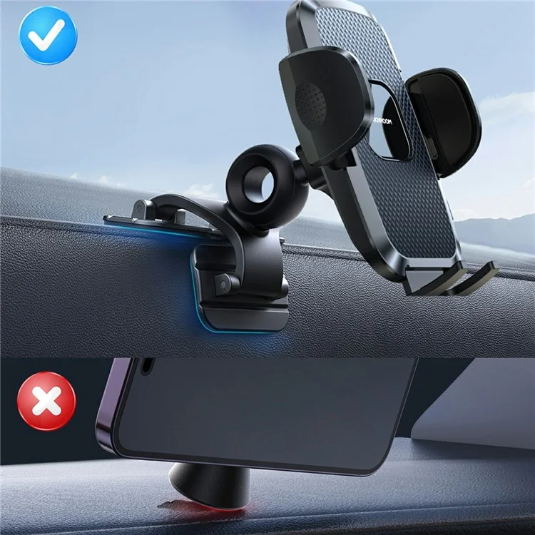 JOYROOM JR-ZS259 Car Dashboard Phone Holder Mount 3-Claw Mechanical Arm Adjustable for 4.7-7 Inch Devices