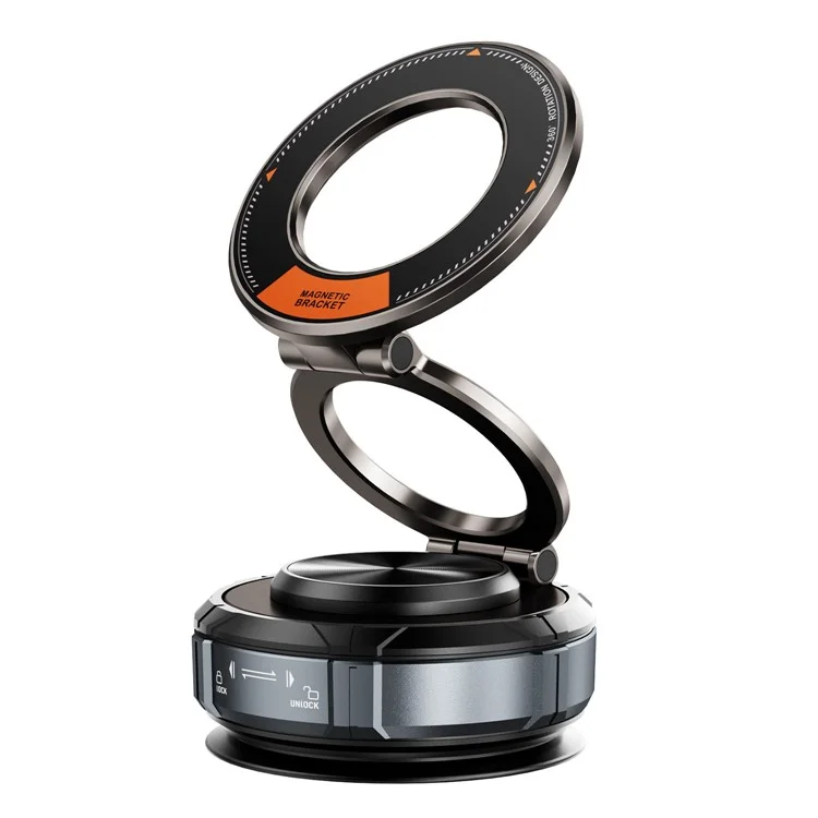 SD07 360 Degree Adjustable Vacuum Suction Phone Holder Magnetic Car Mount Foldable Stand