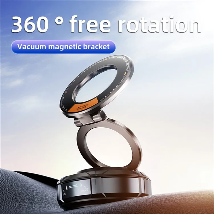 SD07 360 Degree Adjustable Vacuum Suction Phone Holder Magnetic Car Mount Foldable Stand