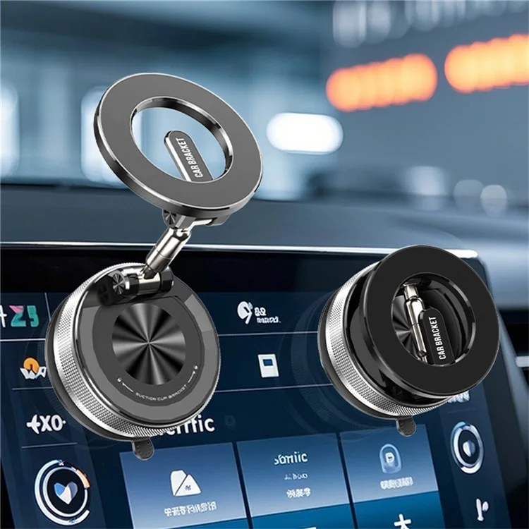 SD08 Multifunctional Vacuum Suction Phone Holder 360 Degree Rotation Magnetic Car Mount Foldable Stand
