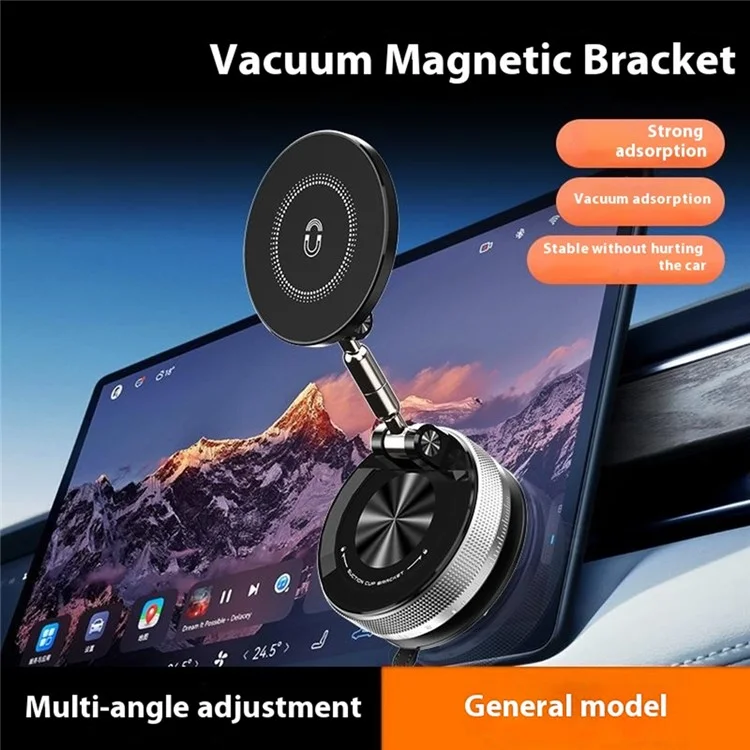 SD09 Magnetic Car Mount Foldable Stand for Dashboard Windshield Vacuum Suction Phone Holder