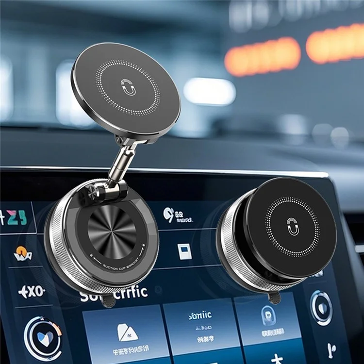 SD09 Magnetic Car Mount Foldable Stand for Dashboard Windshield Vacuum Suction Phone Holder